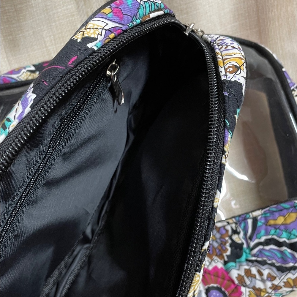 Three Piece Vibrant Floral Cosmetic Bag Set NWT - Picture 6 of 9